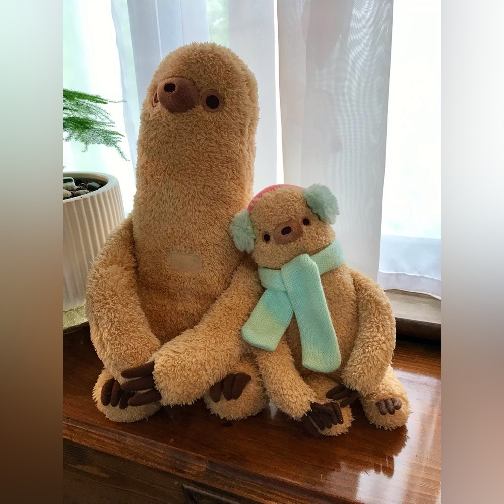 2 PUSHEEN Friends Sloth Stuffed Animal Toy Plush